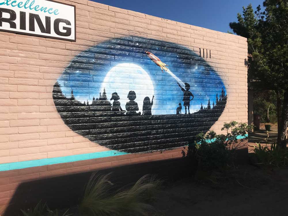 Mural at H2 Academic Solutions in Belen, NM by artist Barbara Andrews